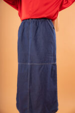 blue jeans maxi skirt
