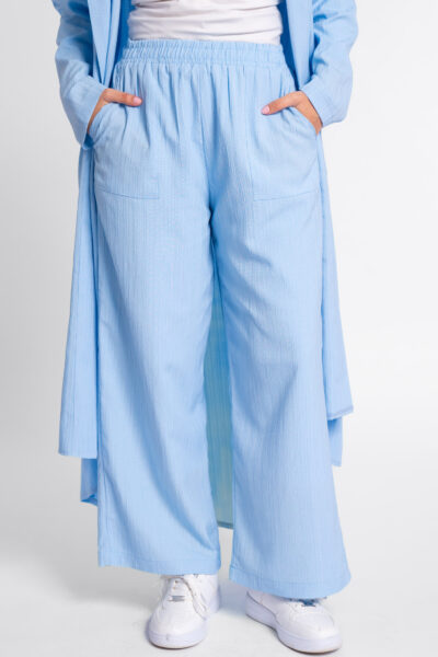 Plain pants with 2 pockets