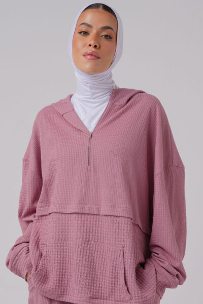 Blouse with hoodie