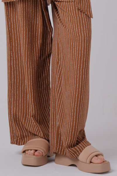 C.Y Printed Pants with 2 Side Pockets