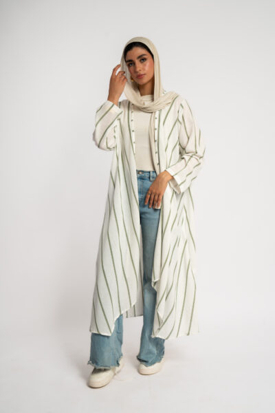 linen jacket with open front