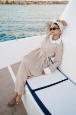 Linen Dress with Belt - Image 4