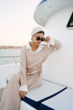 Linen Dress with Belt - Image 5