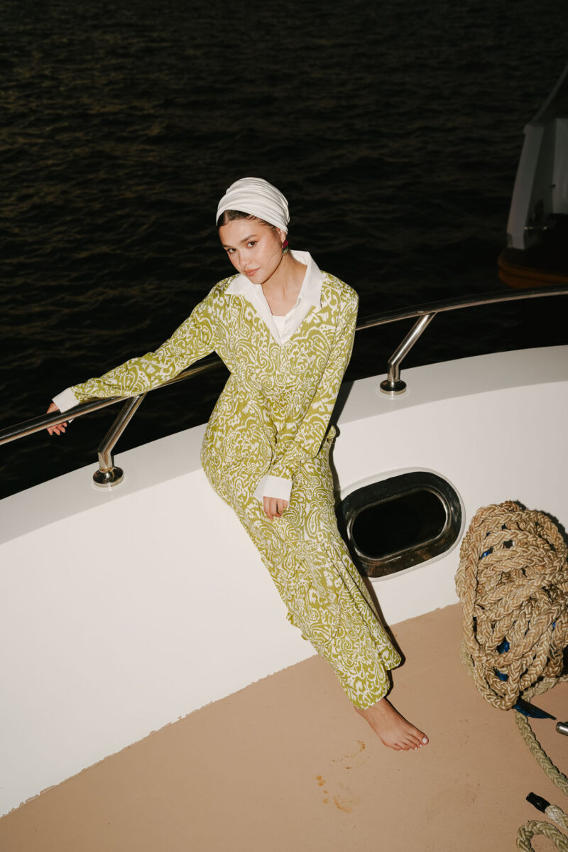 linen dress with two pockets - Image 2