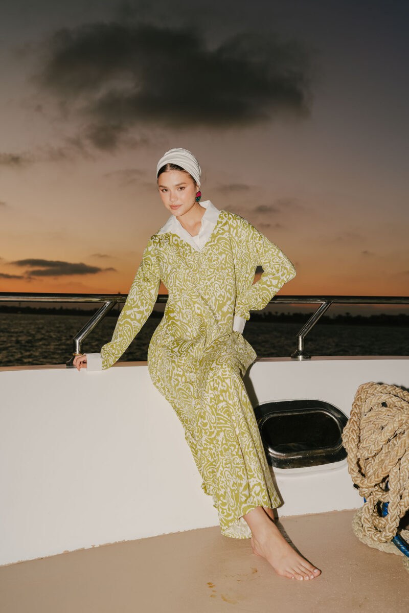 linen dress with two pockets - Image 3