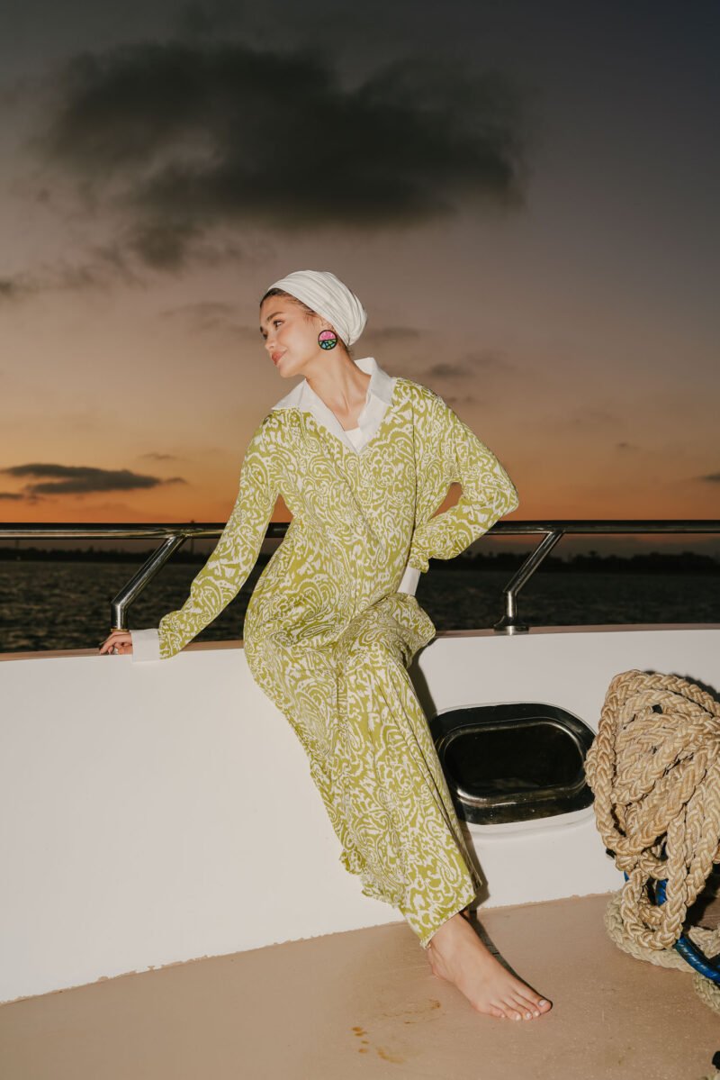 linen dress with two pockets - Image 4