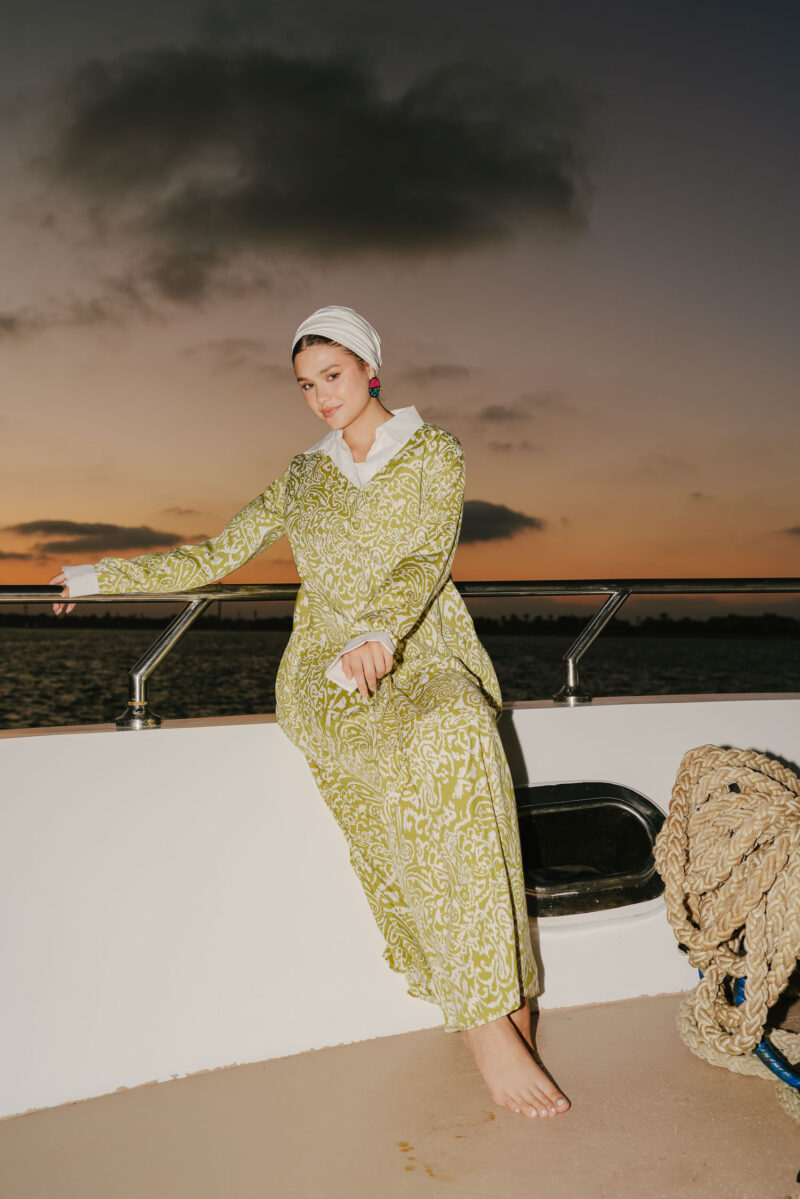 linen dress with two pockets - Image 5