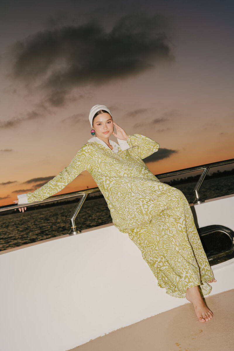 linen dress with two pockets - Image 7