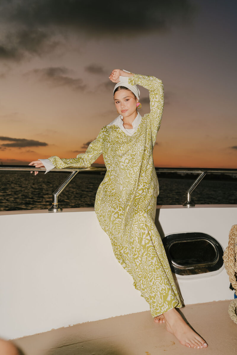 linen dress with two pockets - Image 9