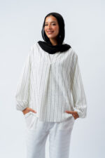seven striped blouse
