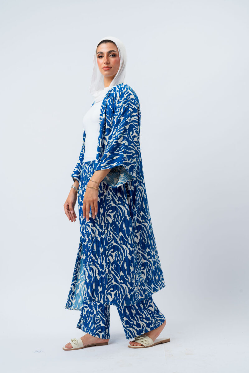 seven-button printed dress - Image 5
