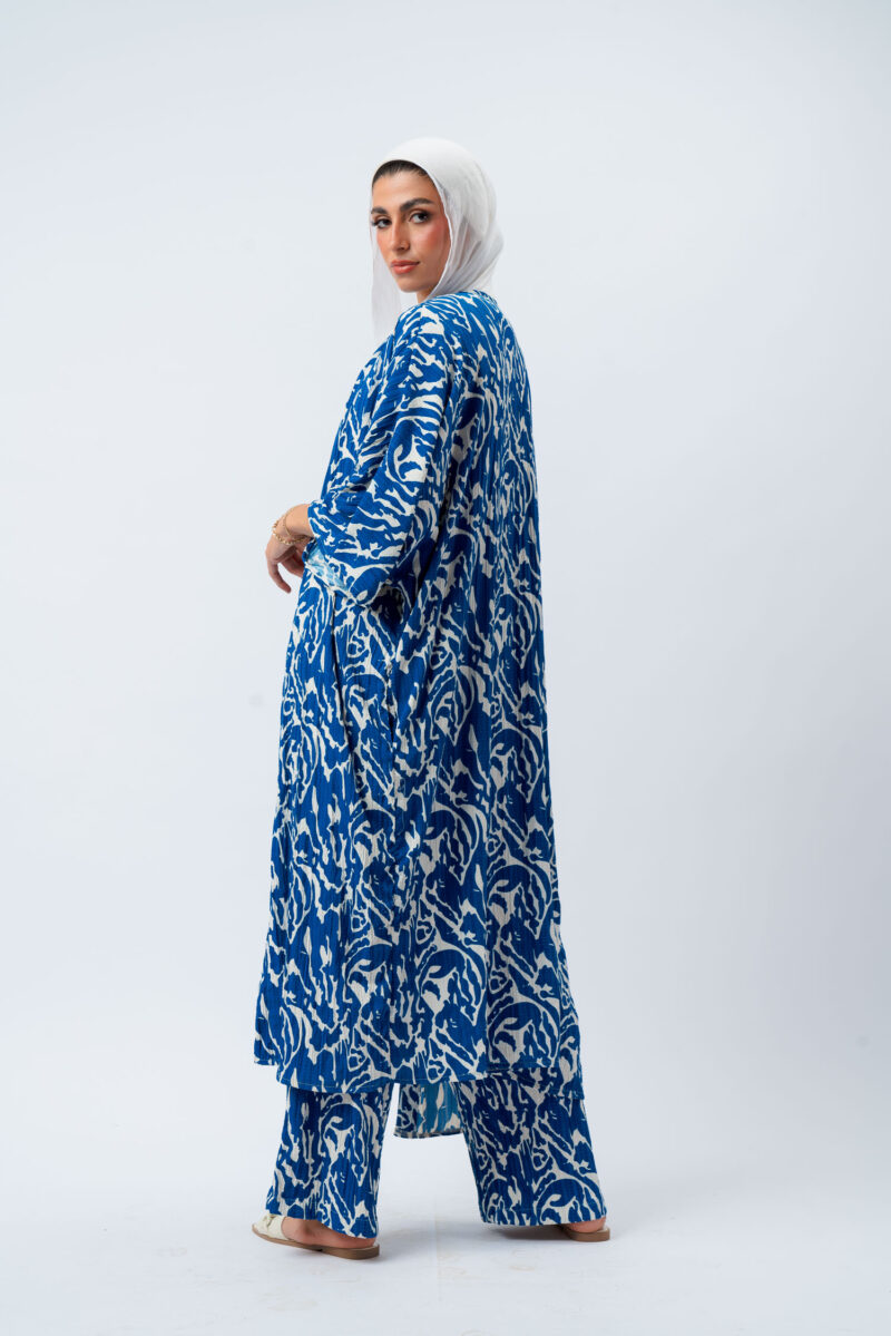 seven-button printed dress - Image 4