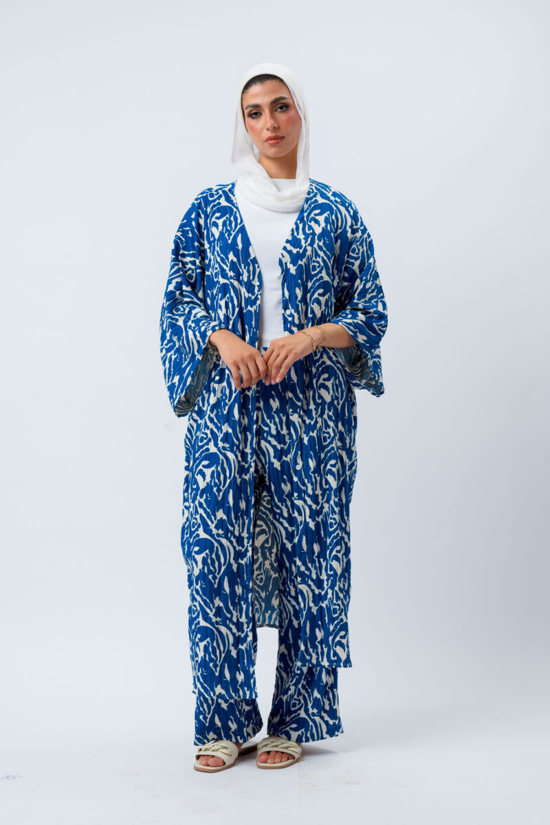 seven-button printed dress - Image 2