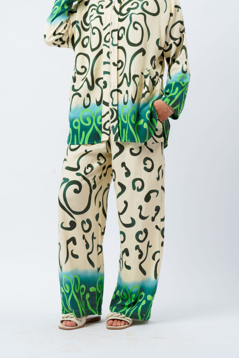 linen printed 2-pocket trousers - Image 2