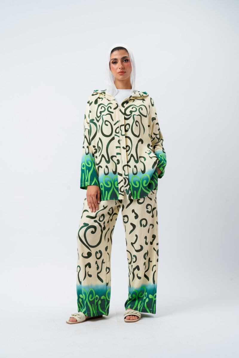 linen printed 2-pocket trousers - Image 4