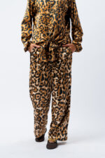 satin printed trousers with 2 pockets - Image 5