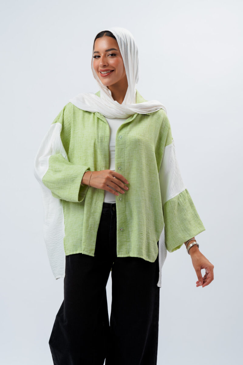 white linen blouse - Image 2