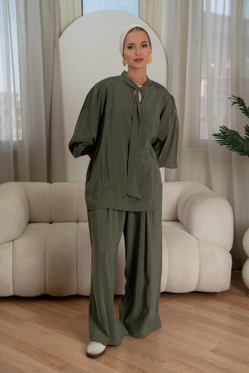 Blouse With Tie - Image 3