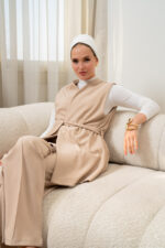 Vest With Belt - Image 4