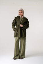 Lycra wool jacket with 2 pockets - Image 3