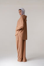 Hoodie Blouse with 2 Zipper Pockets - Image 3