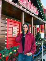 Jacquard blouse with pocket collar and cuffs - Image 3