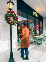 Long wool jacket with 2 pockets - Image 3