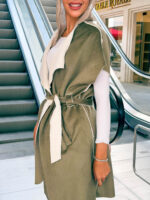 ⁦جاكت بجيبين وحزام⁩ - الصورة ⁦4⁩