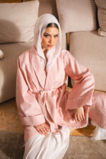 coat, inside-out sleeve