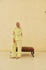 Double-Pleated Linen Trousers