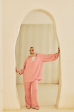 Double-Pleated Turkish Linen Trousers