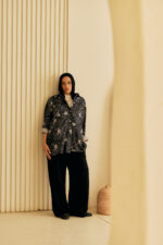 Lycra Paneled Blouse with Double Pockets