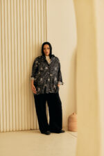 Lycra Paneled Blouse with Double Pockets - Image 3