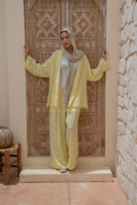 Open-Front Linen Vest with Shawl Collar - Image 4