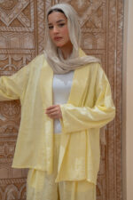 Open-Front Linen Vest with Shawl Collar - Image 2