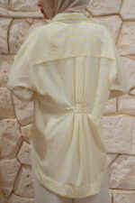 Striped Rayon Blouse with Elasticated Back - Image 2