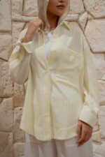 Striped Rayon Blouse with Elasticated Back - Image 3