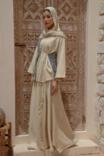Blouse with Tie and pattern - Image 5