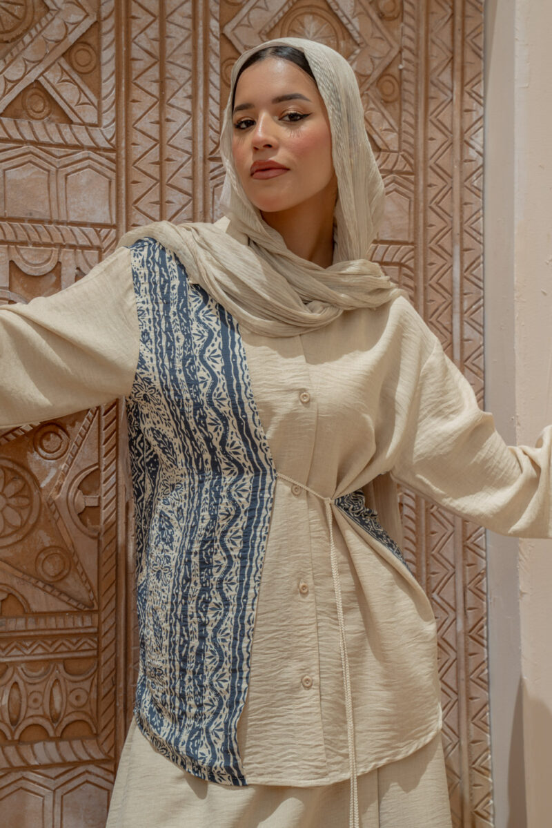 BTS03693.jpg Boho Tie Blouse - Image 1
