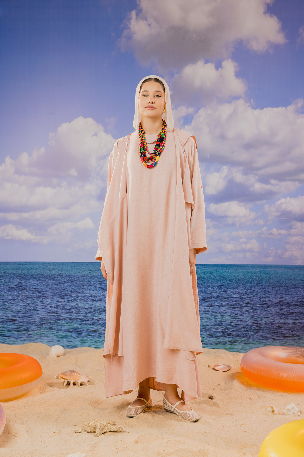 4Z6A8860.jpg Sleeveless Linen Back-Zip Dress - Image 1
