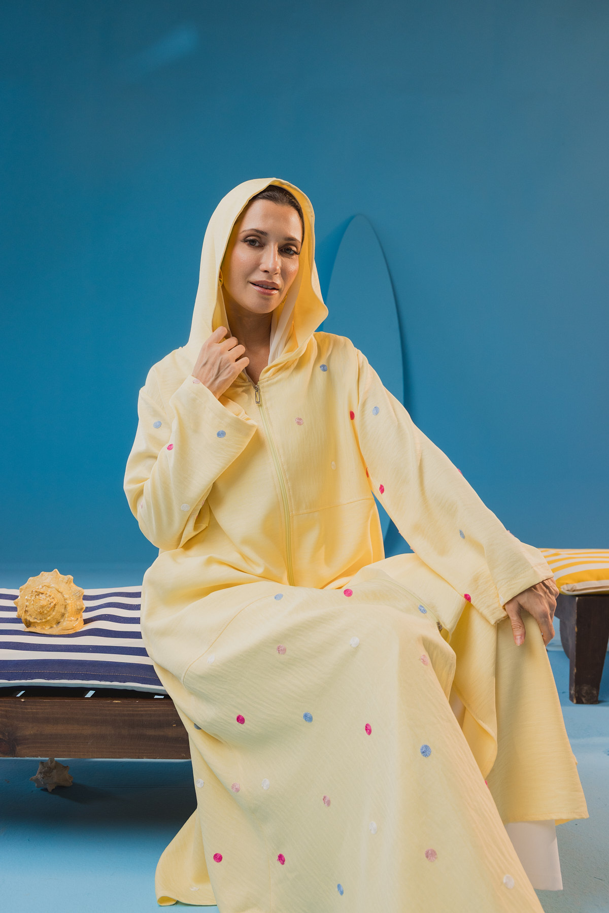 4Z6A9292.jpg Chic Embroidered Hooded Dress - Image 1