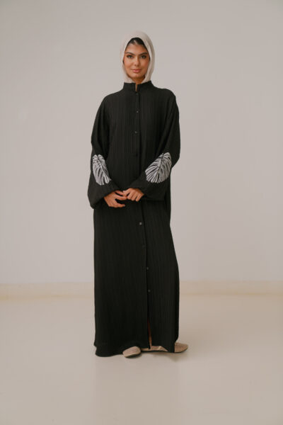 Embroidered Sleeve Dress