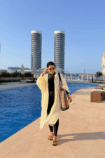 ⁦جاكت مخطط بغطاء للرأس⁩ - الصورة ⁦2⁩