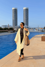 ⁦جاكت مخطط بغطاء للرأس⁩ - الصورة ⁦3⁩