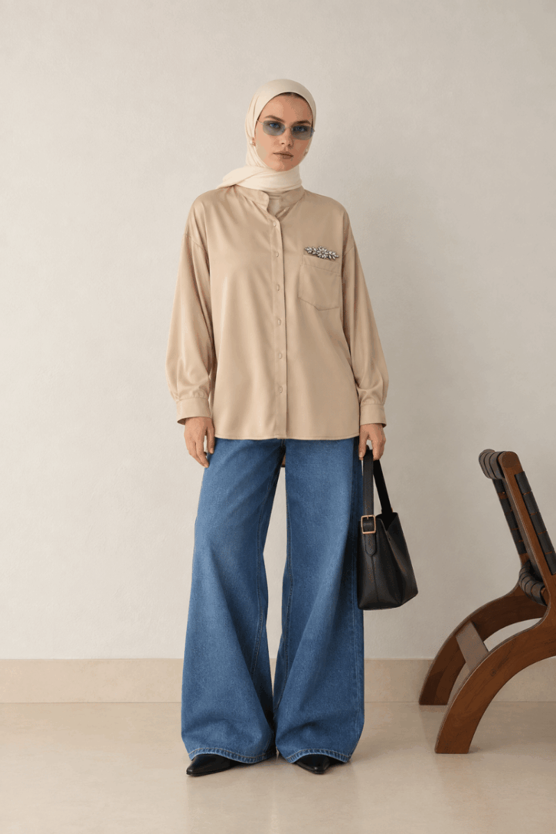 Embellished Pocket Blouse - Image 4