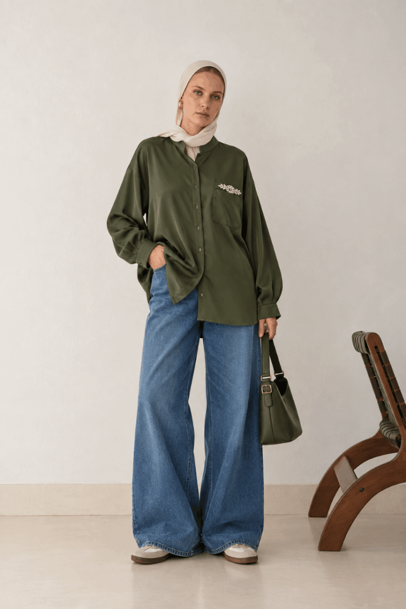 Embellished Pocket Blouse - Image 2