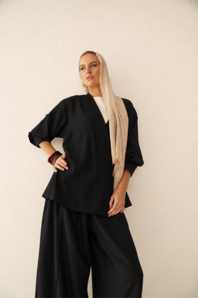 Balloon Wide-Leg Pants
